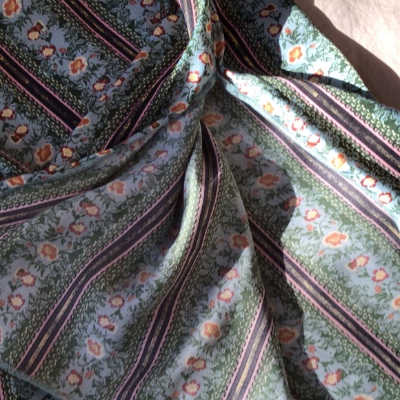 Take Your Tie Off Sage Green Multi Print Wide-Leg Pants, XS - Picture 8 of 9